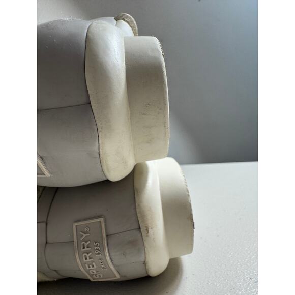 Sperry women's Saltwater Wool Duck boot waterproof lined lace up gray Sz 6 - Picture 7 of 11